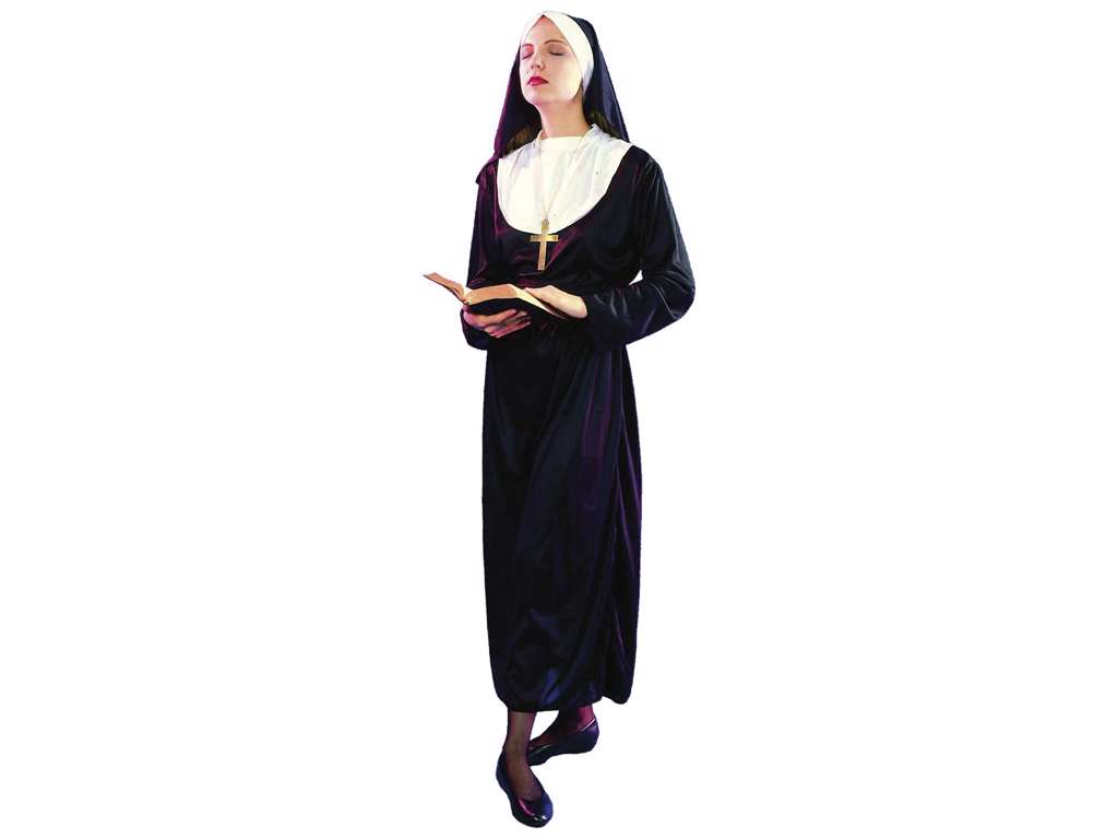 Nonne - voksen kostume - one-size