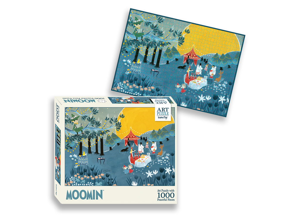 Mumitroldende i haven puslespil med 1000 brikker