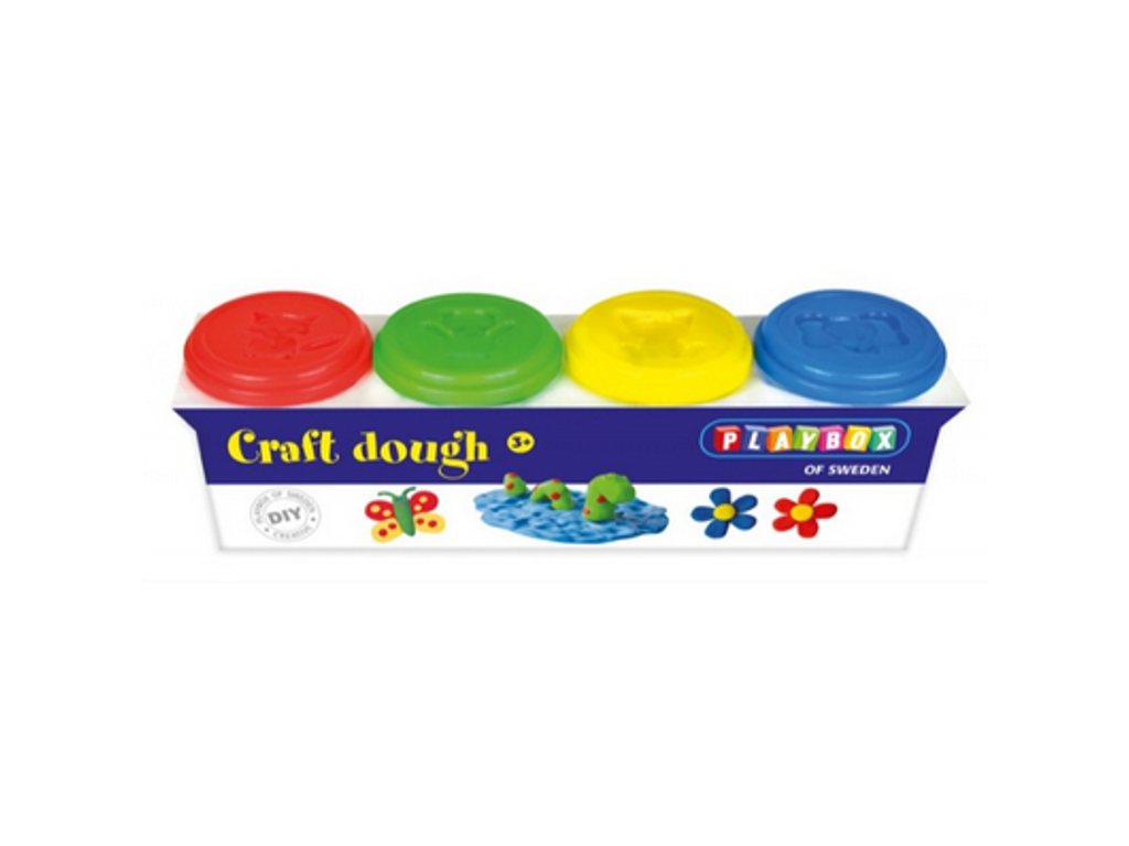 Modellervoks 4x140g i basis farver