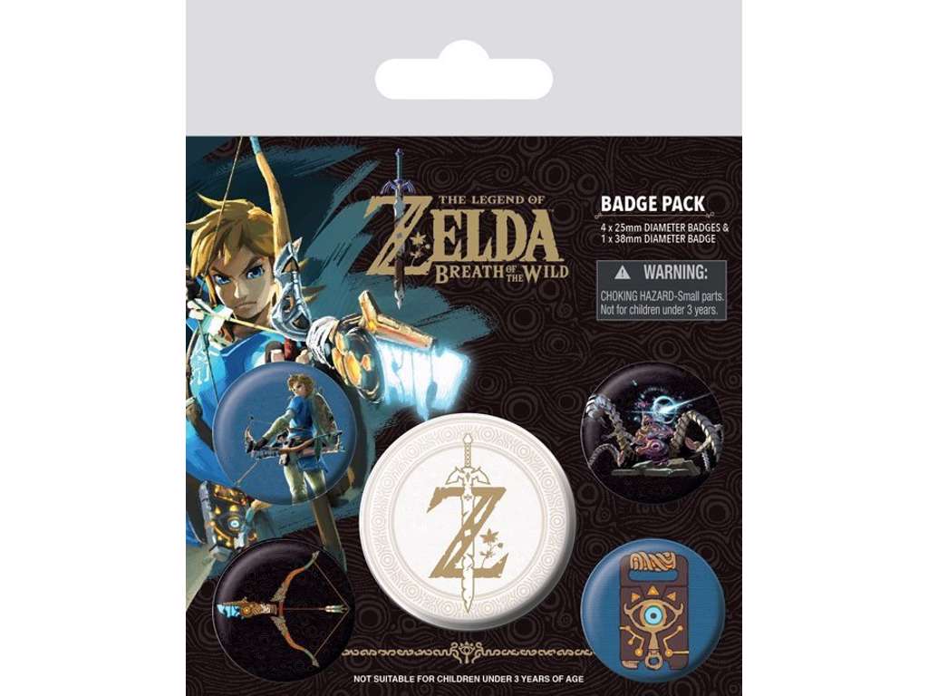 The Legend of Zelda Breath of the Wild 5-pak badges