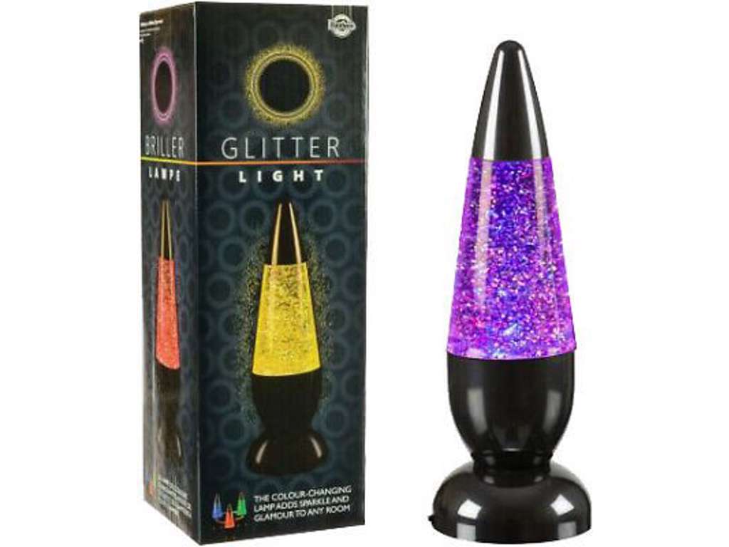 Farveskiftende glimmer lampe