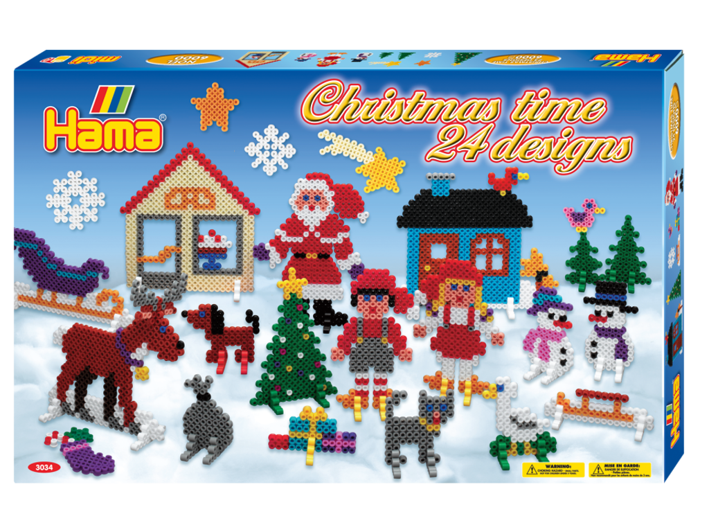 Hama Perler Gaveæske 5000stk Julesæt