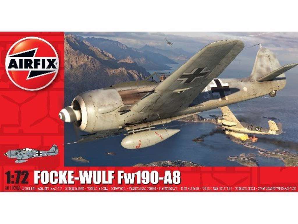 Focke Wulf Fw190A-8 1:72 Modelbyggesæt fra Airfix