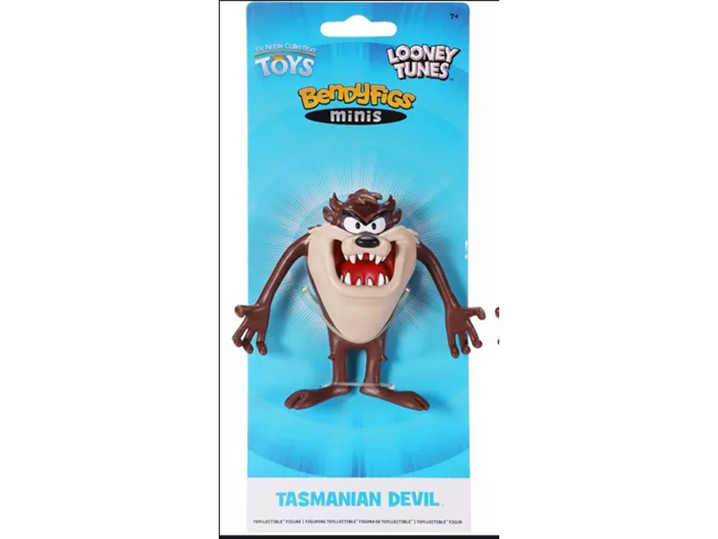 Looney Tunes Bendyfigs bøjelig figur af Taz Tasmanian Devil på 9 cm