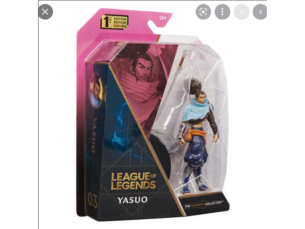 League of Legends action figur af Yasuo på 10 cm