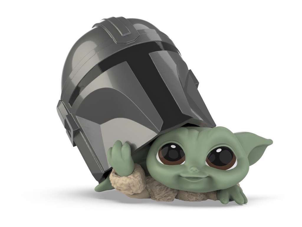 Star Wars Mandalorian Bounty Collection The Child & Helmet på 5 cm