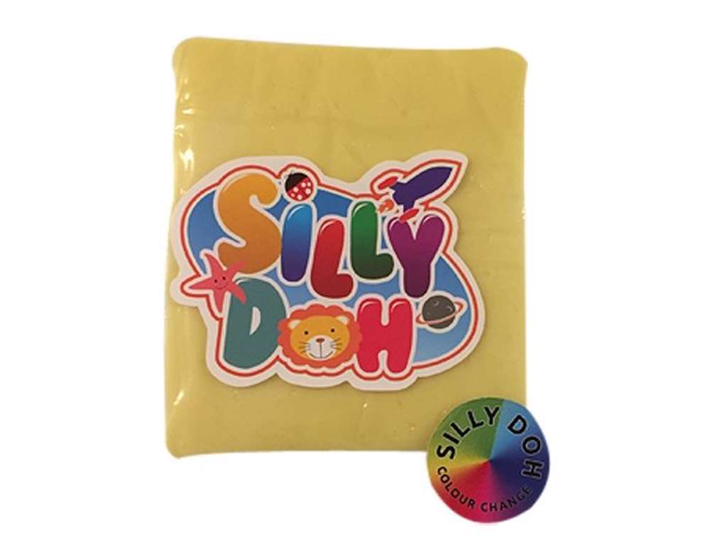 Silly Doh 500 g farveskiftende - gul