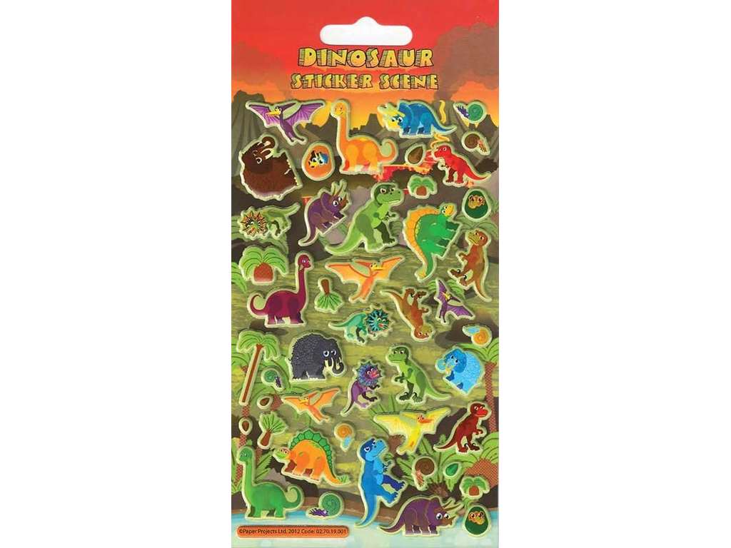 Klistermærker med dinosauere