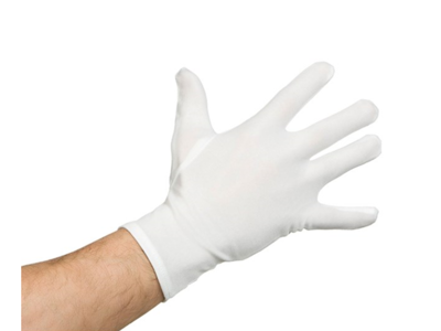 Hvide kostume handsker fra Joker - Voksenstørrelse