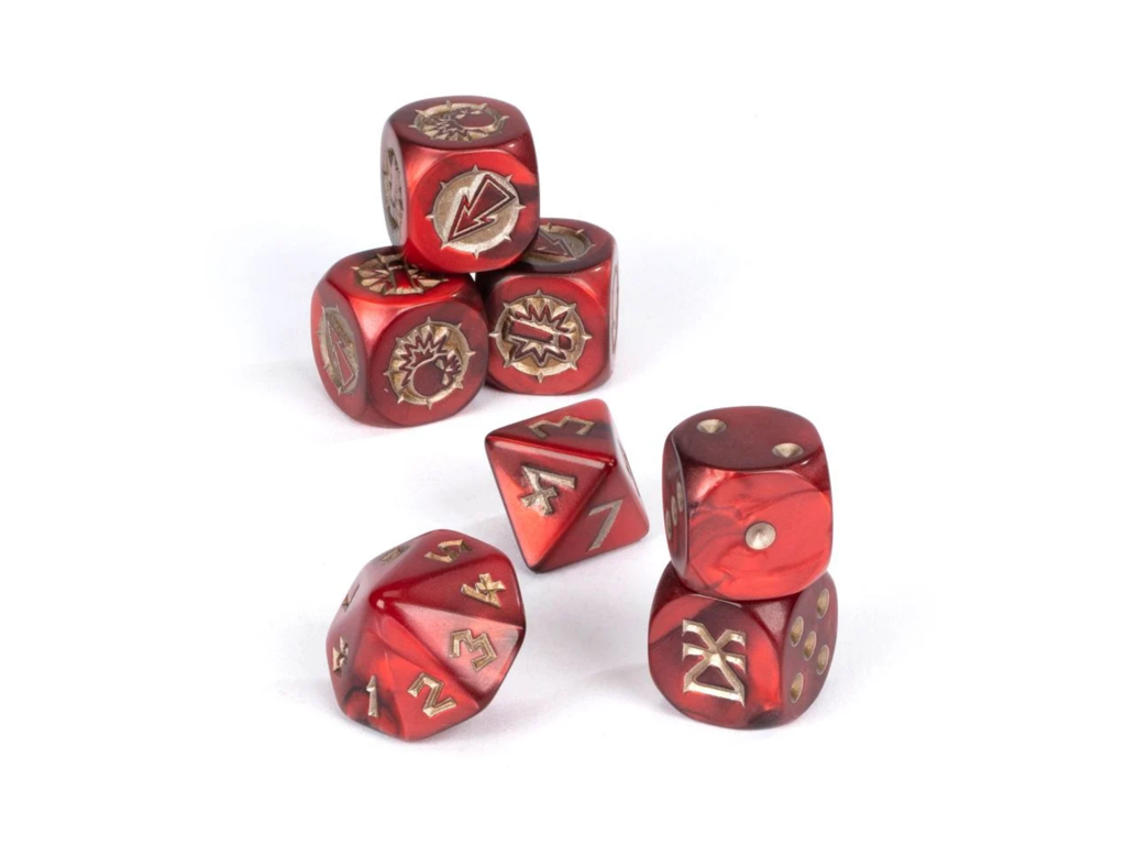 Blood Bowl Khorne Team Dice Set