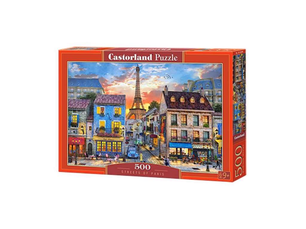 Gader i Paris puslespil med 500 brikker fra Castorland