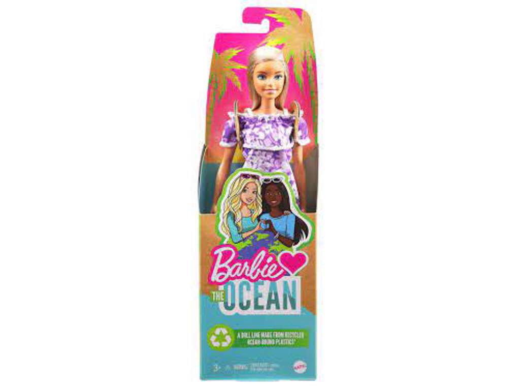 Barbie Loves The Ocean Doll - Purple Floral Dress