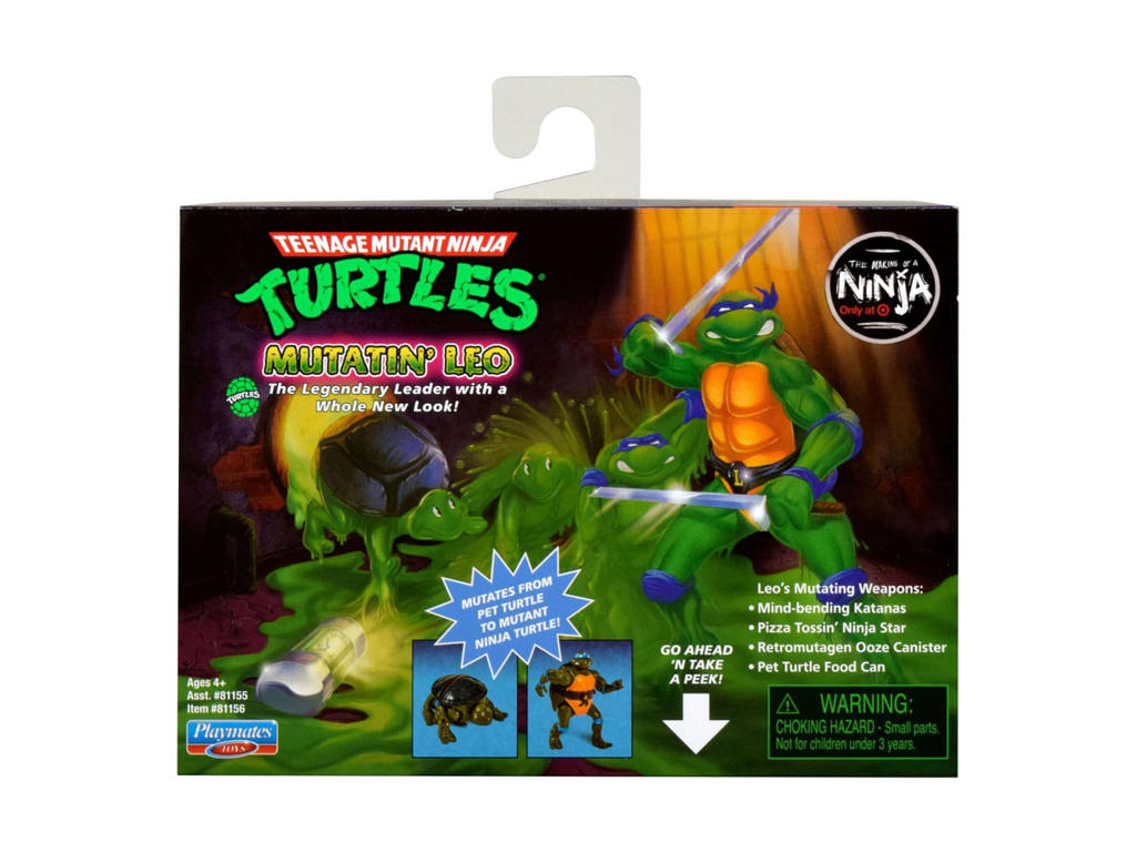 Teenage Mutant Ninja Turtles Action Figur 10 cm Mutatin' Leo