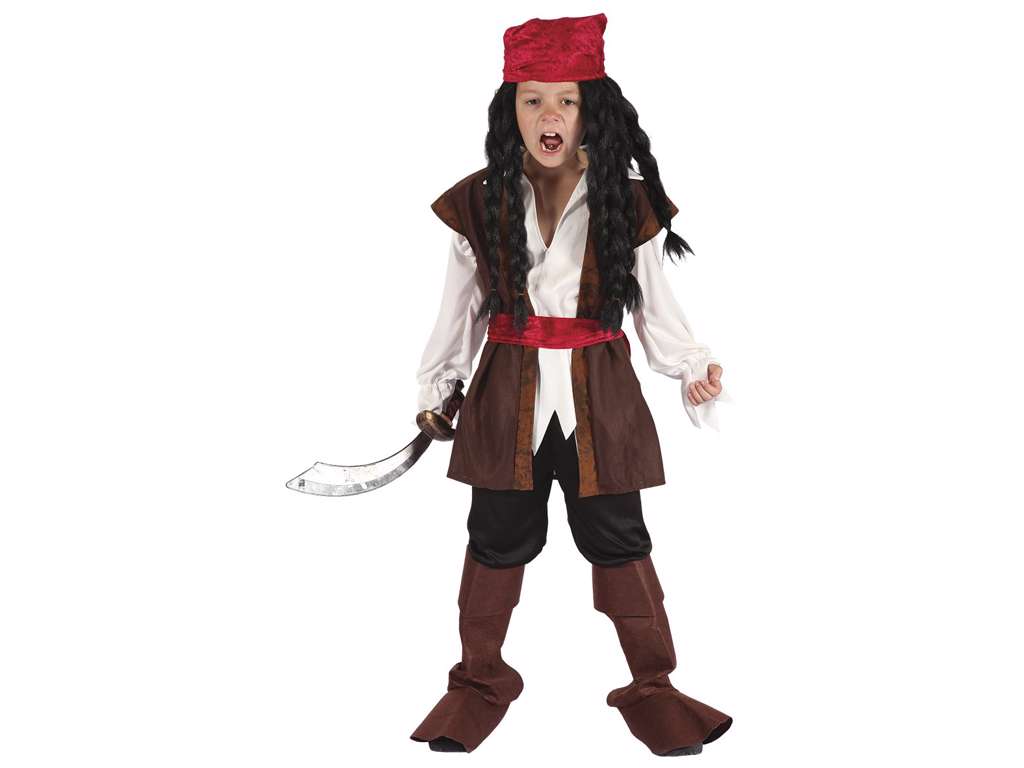 Caribbean Pirate børnekostume fra Joker - 110-116 cm