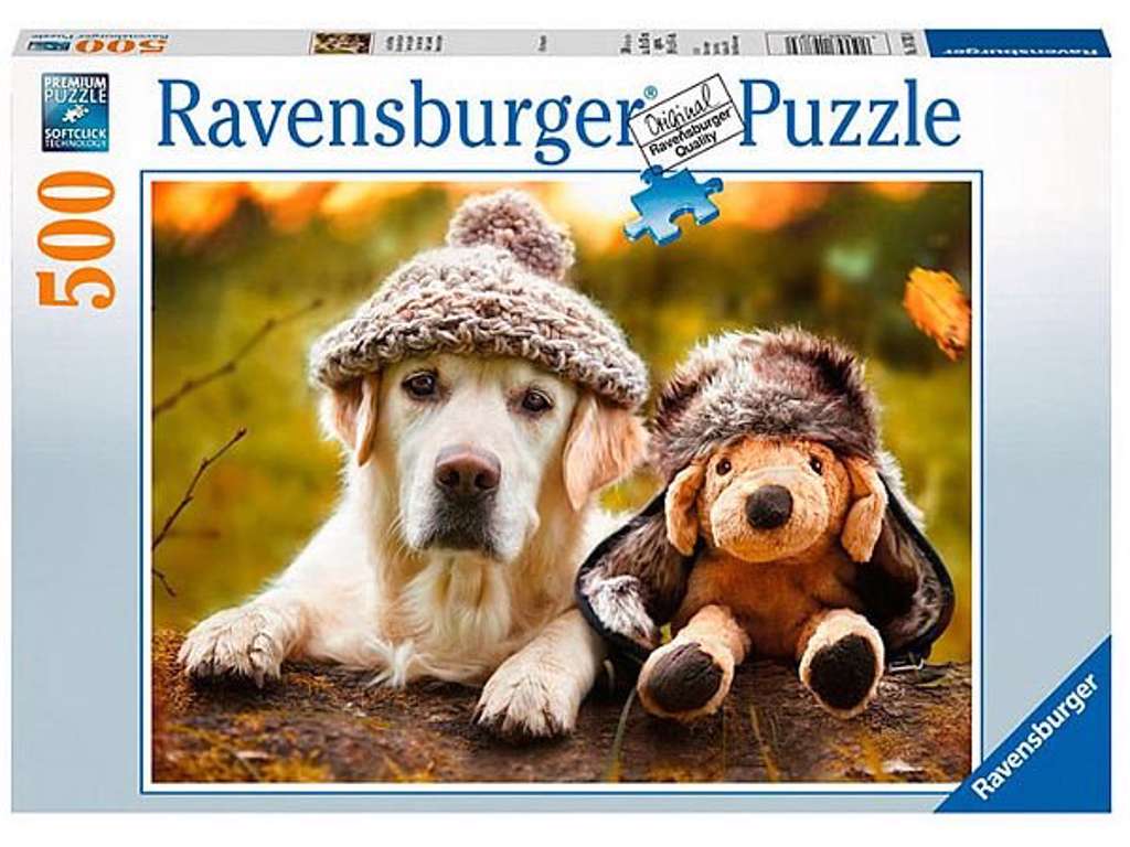 Dogs with Caps (500 brikker) - puslespil fra Pegasus