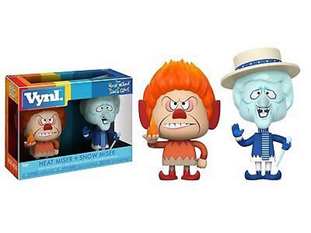 The Year Without a Santa Claus VYNL vinyl figur 2-pak Heat Miser & Snow Miser på 10 cm