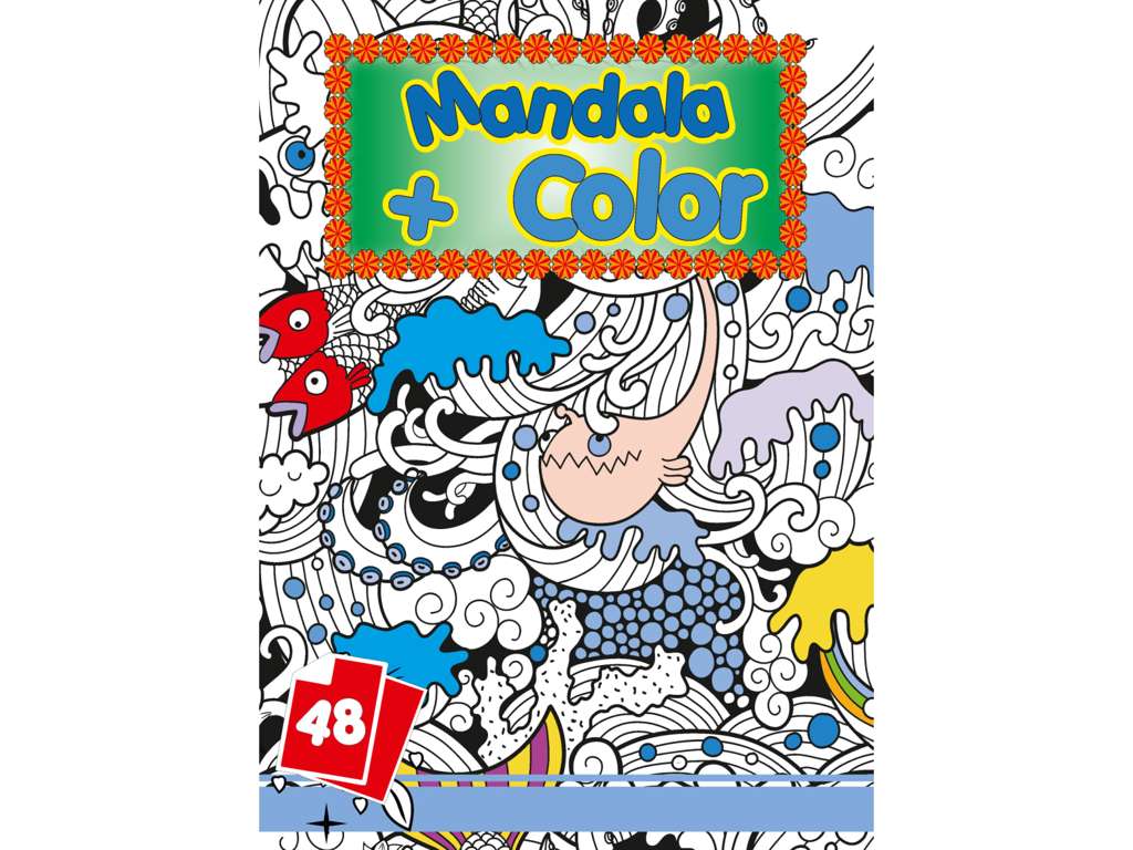 Mandala malebog 48 sider