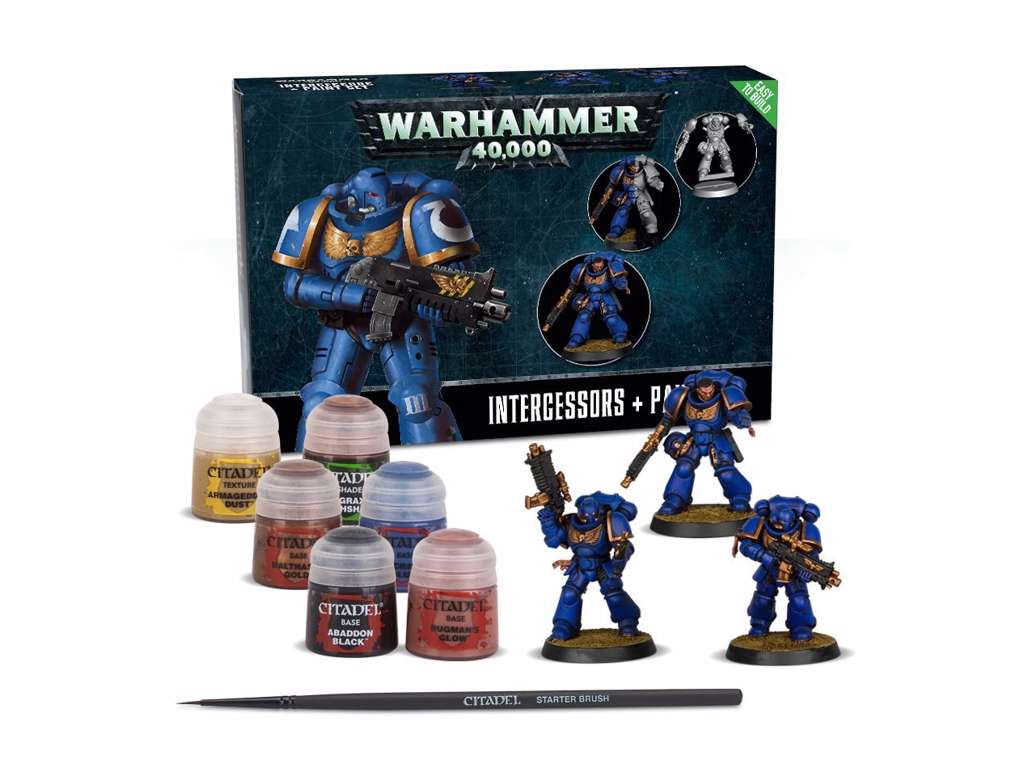 Warhammer 40K Intercessors + Malingsæt - Figursæt 60-11-17
