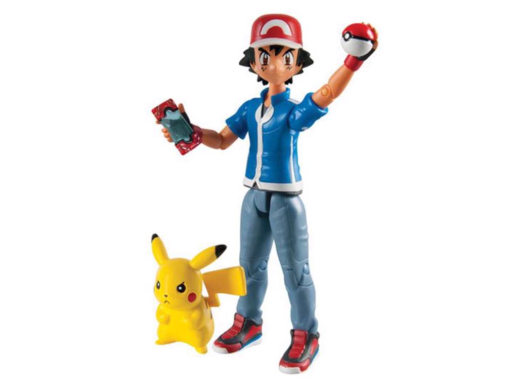 Pokémon action figurer 2-pak med Ash og Pikachu