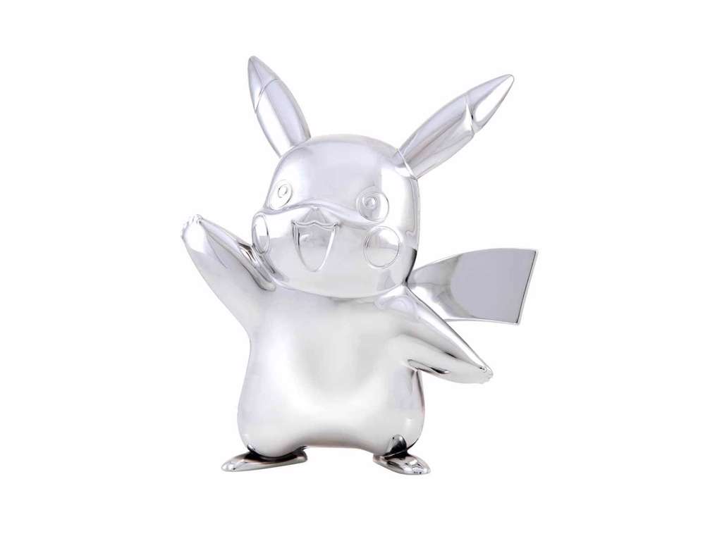 Pokémon 25th anniversary silver mini figur af Pikachu på 7 cm