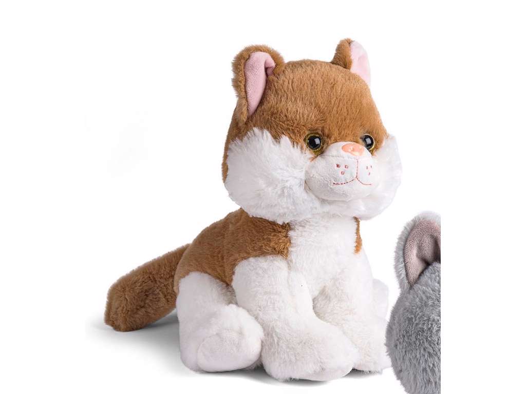 Stående kattebamse på 30 cm - brun