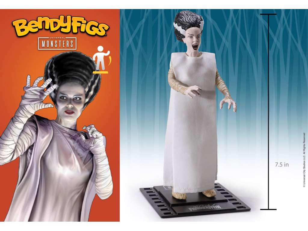 Bøjelig figur af Bride of Frankenstein fra Benyfigs på 19 cm