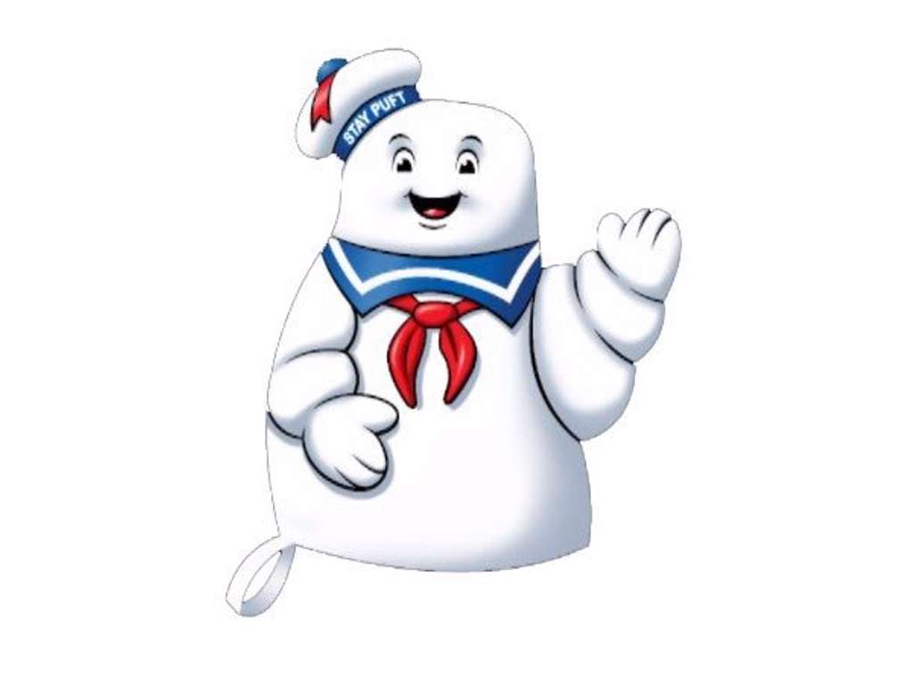 Ghostbusters ovnhandske med Stay Puft Marshmallow Man