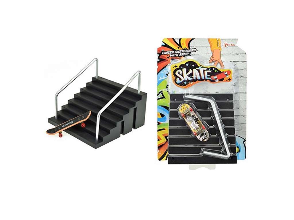 SKATE Finger skateboard med rampe