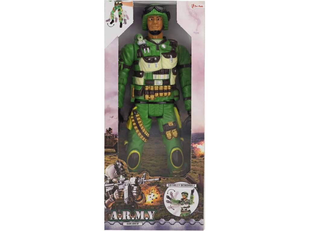 Militær action figur på 47 cm