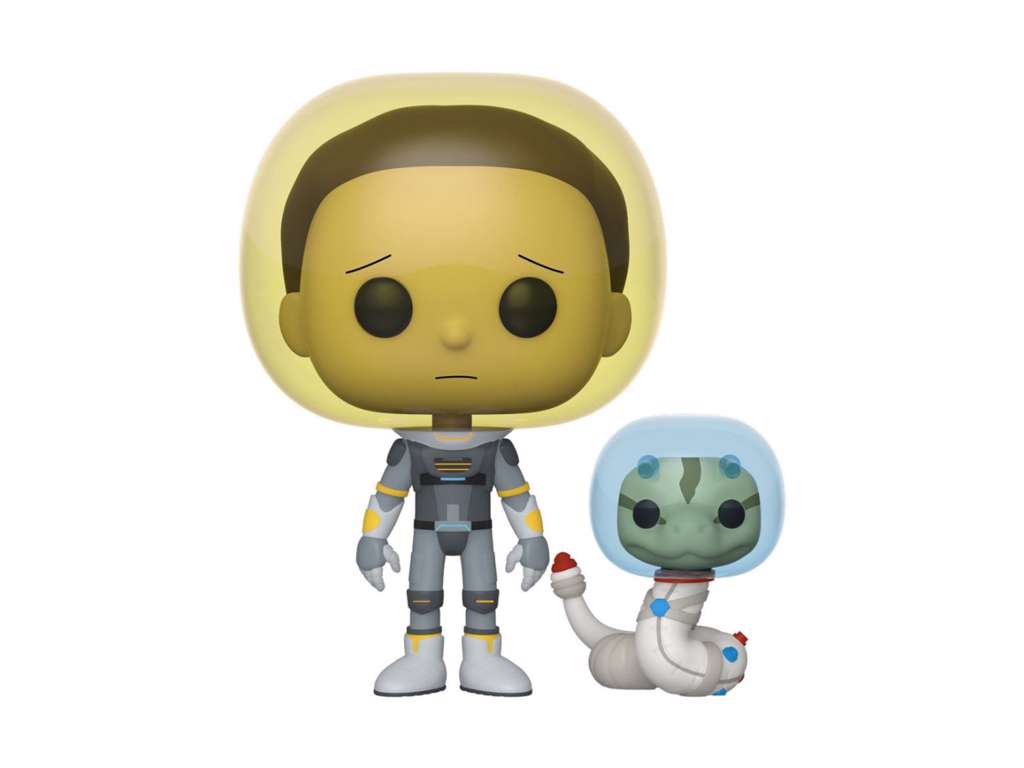 Rick and Morty POP! vinyl figur af Morty i rumdragt på 9 cm