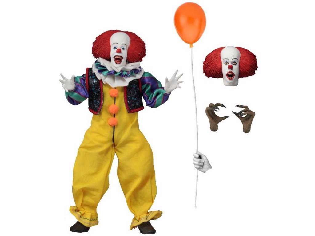 Stephen King's It 1990 retro action figur af Pennywise på 20 cm