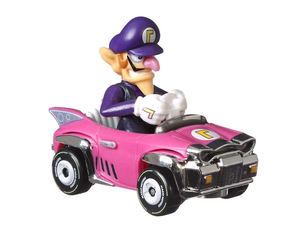 Hot Wheels metalbil fra Mario Kart - Waluigi