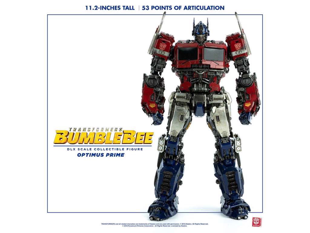 Transformers Bumblebee DLX action figur af 1/6 Optimus Prime på 28 cm fra threezero