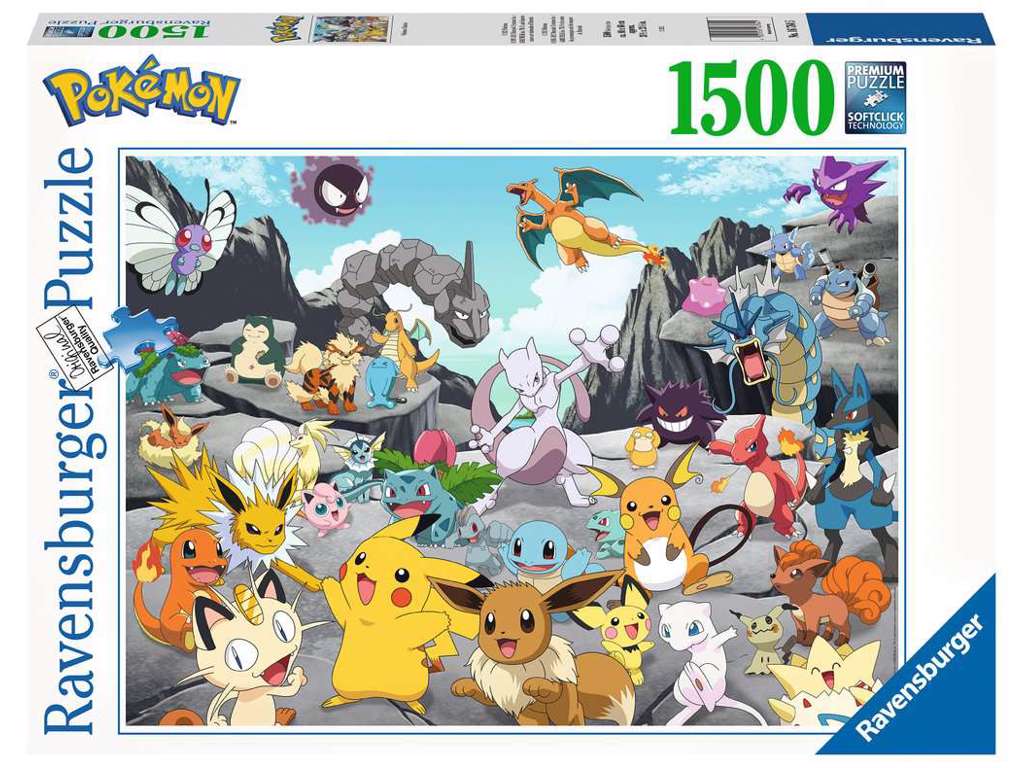 Pokémon puslespil på 1500 brikker fra Ravensburger