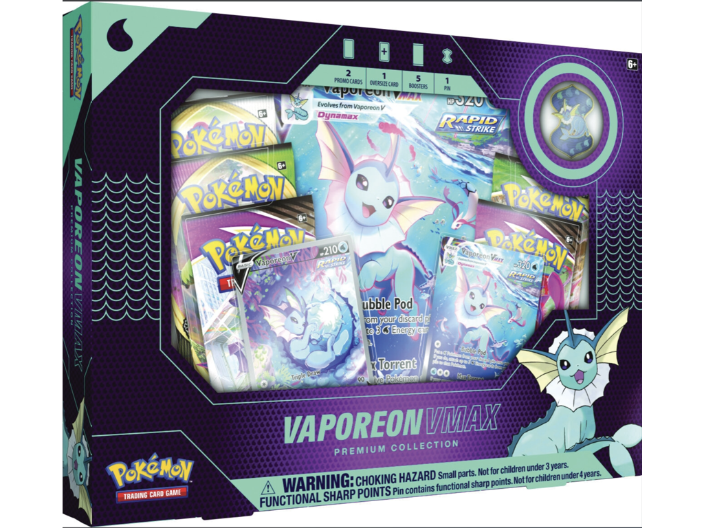 Pokemon VMAX Box: Vaporeon VMAX Premium Collection