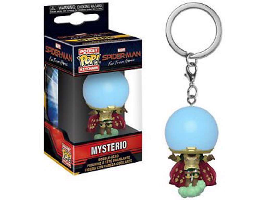 Spider-Man: Far From Home Pocket POP! nøglering med Mysterio på 4 cm