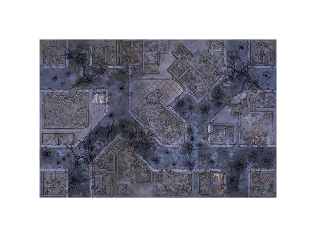Kraken Wargames - gaming mat 112 x 152 cm - Warzone City
