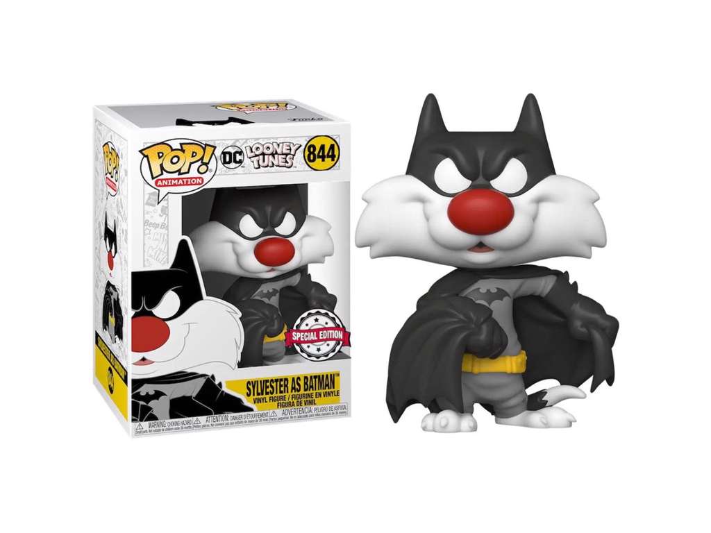 Looney Tunes POP! Sylvester as Batman vinyl figur på 9 cm