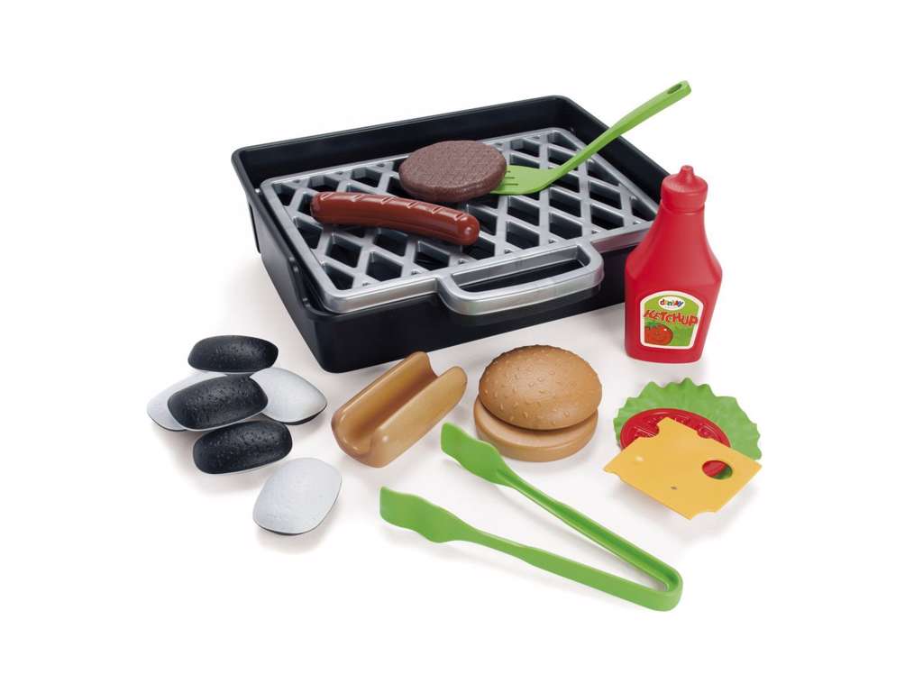 Grillsæt med burger og hotdog fra Dantoy