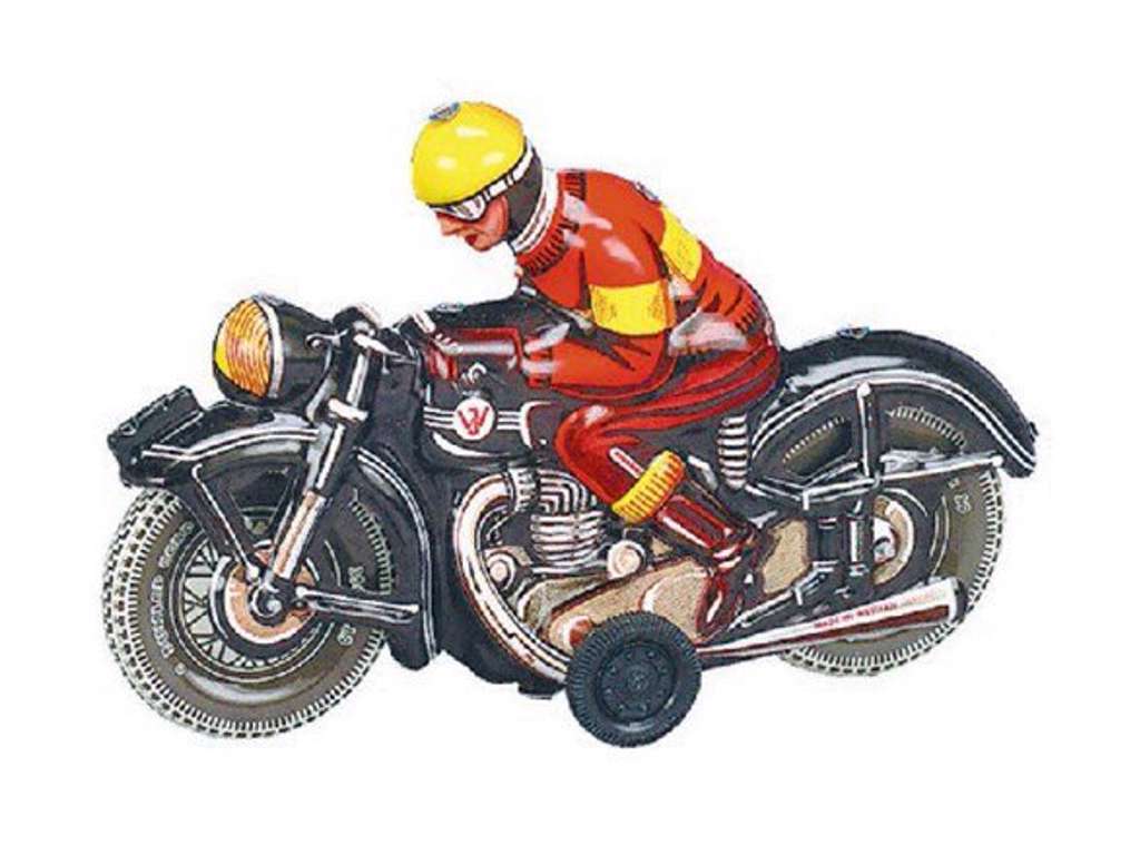 Wilesco motorcykel 16 cm