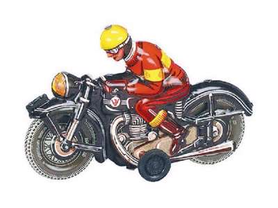 Wilesco motorcykel 16 cm