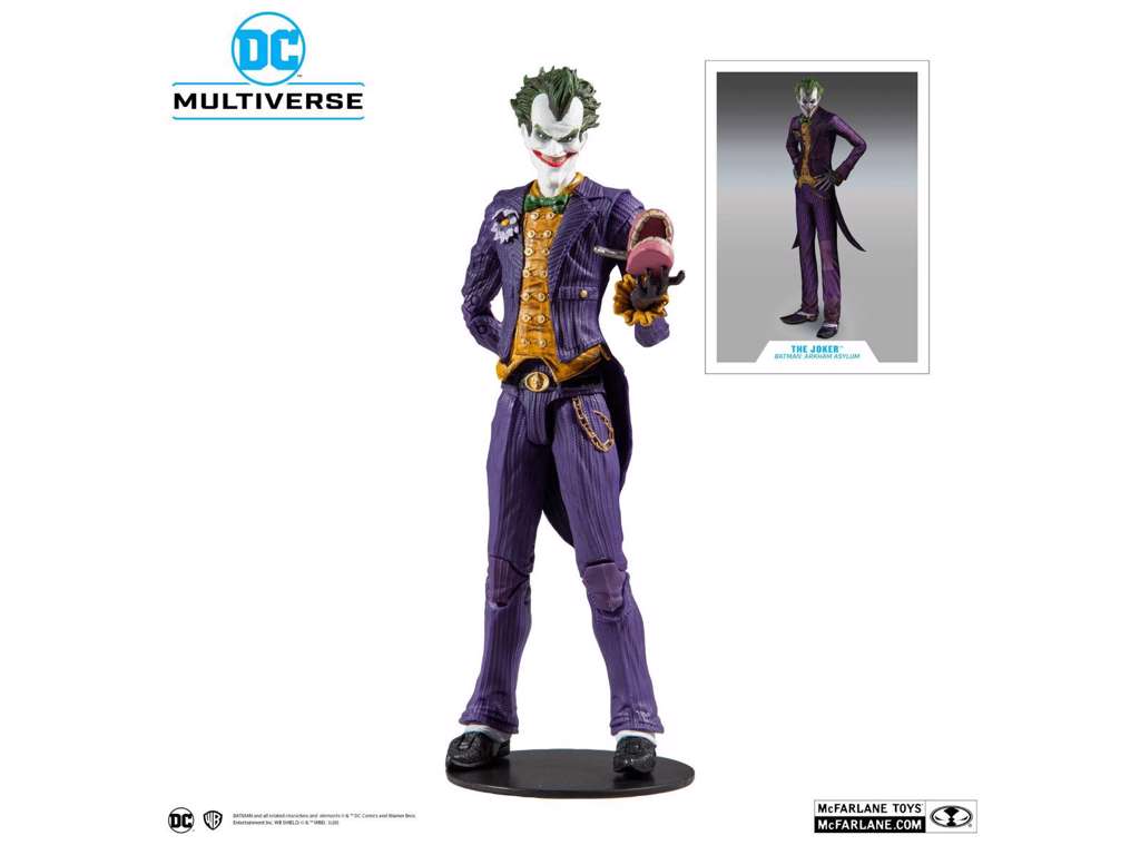 Batman Arkham Asylum action figur af Joker på 18 cm