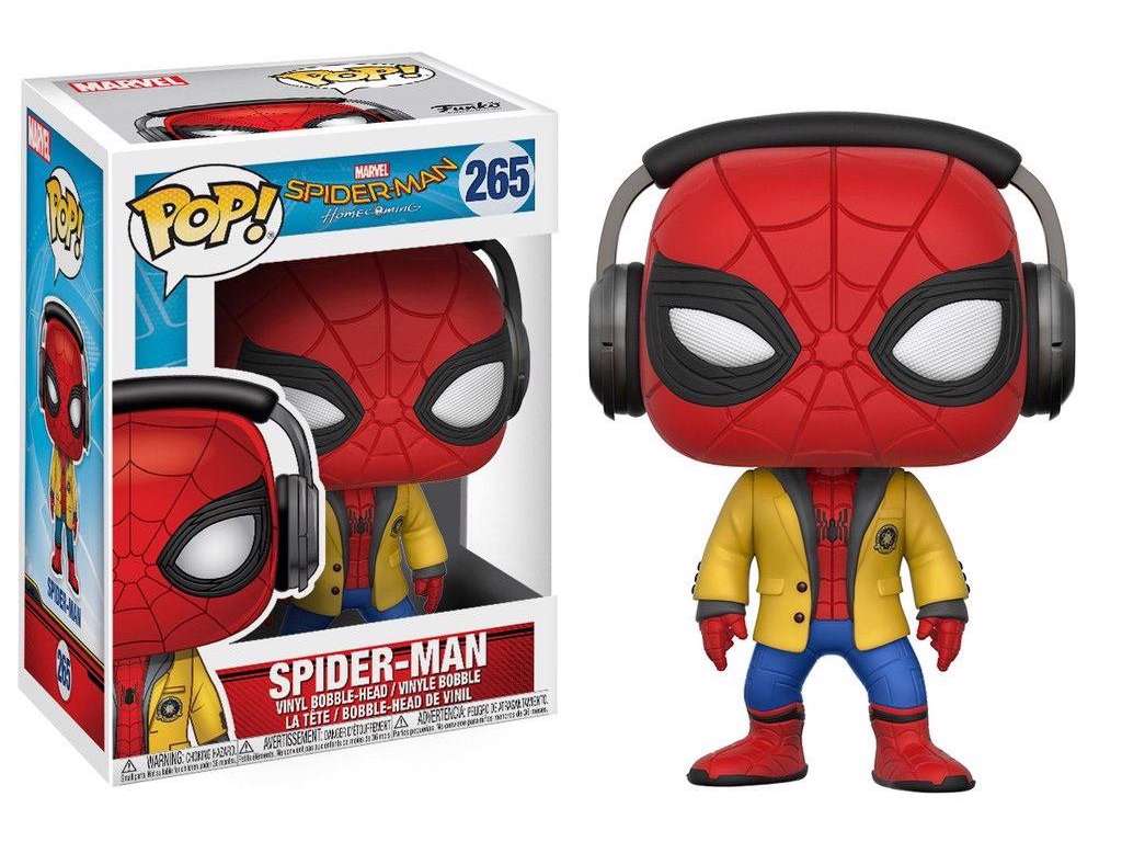 Spider-Man Homecoming POP! vinyl figur af Spider-Man (Headphones) på 9 cm