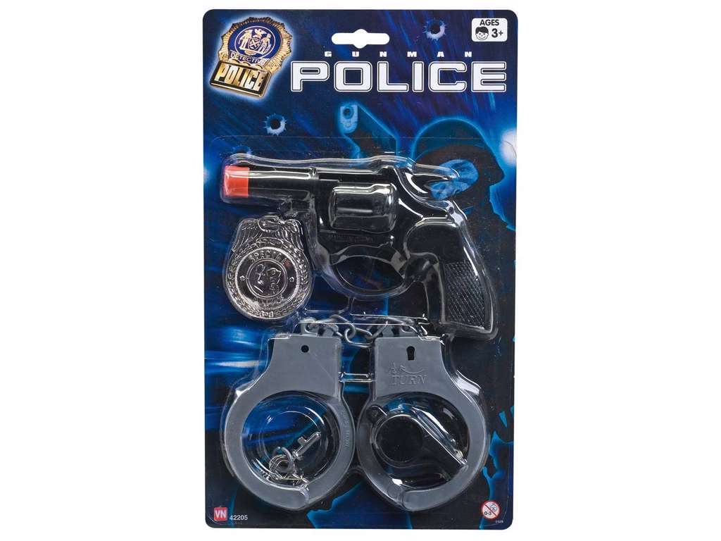 Gunman politi sæt