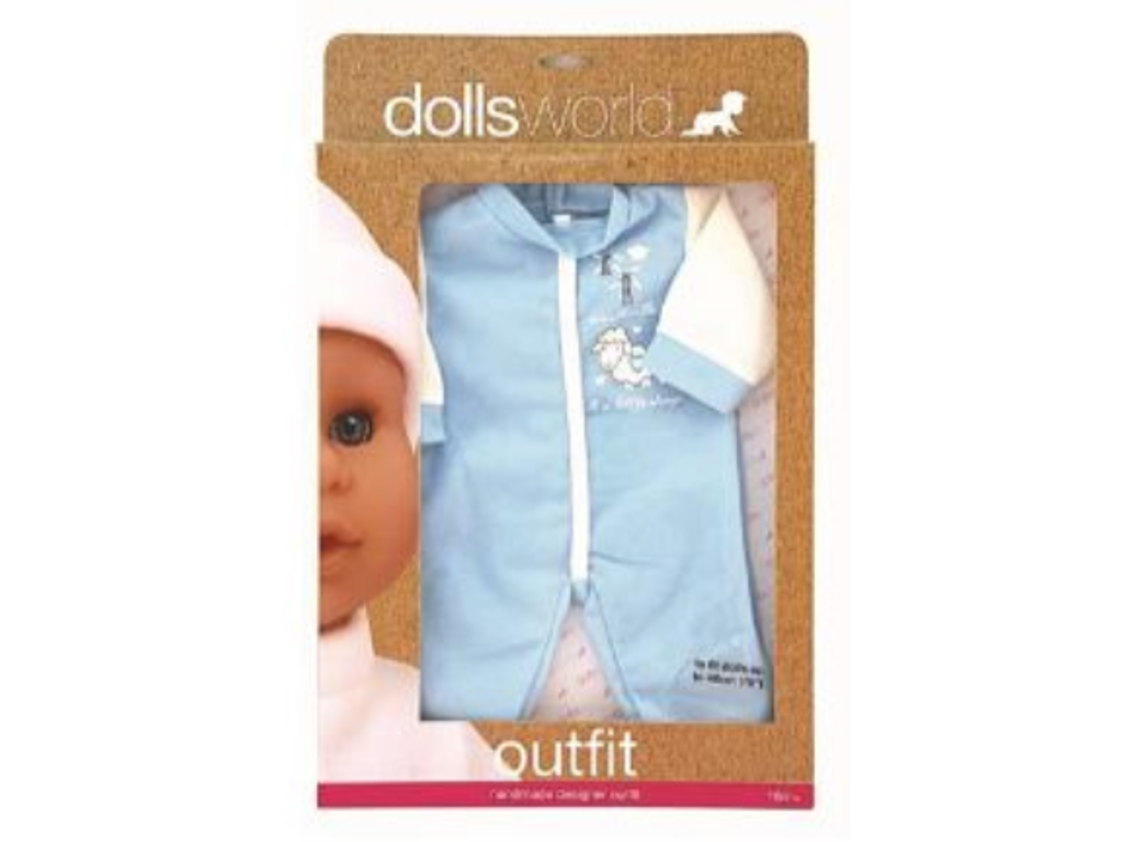 Dukketøj Sparkedragt op til 46 cm fra Dollsworld - 005