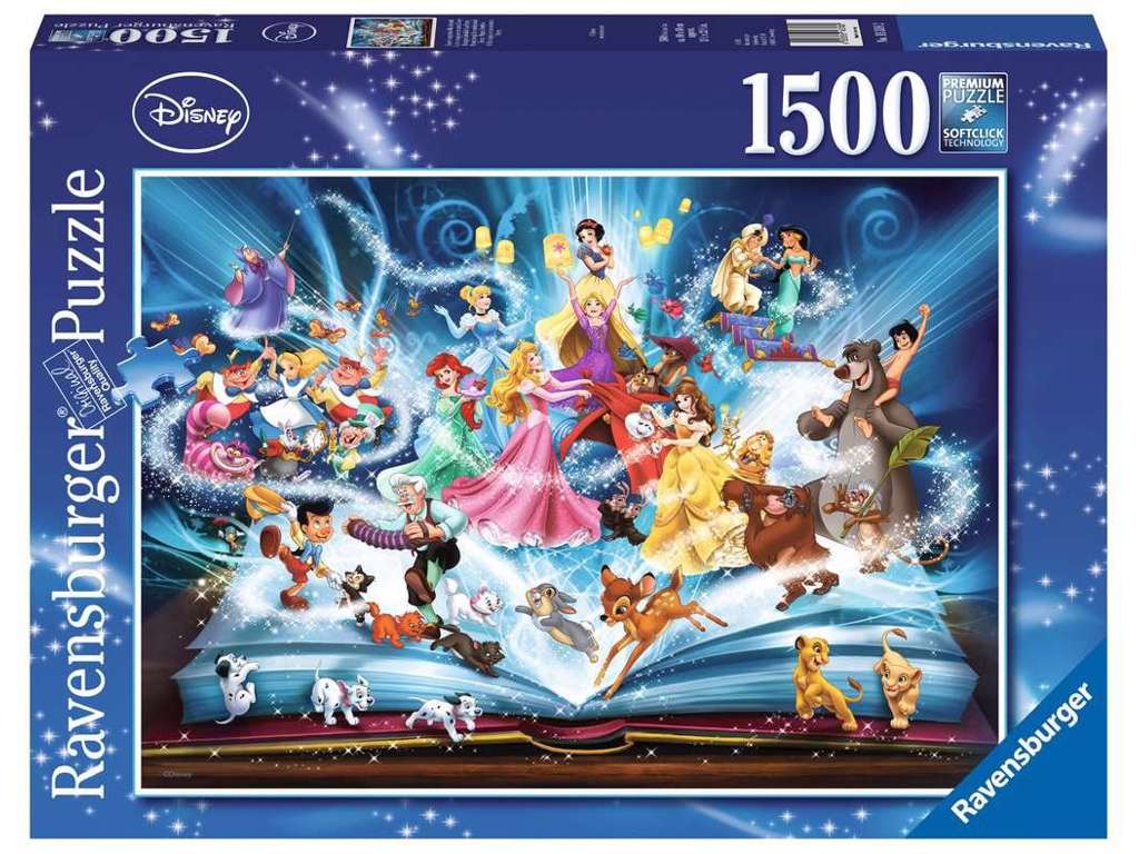 Disneys magiske historiebog puslespil med 1500 brikker fra Ravensburger