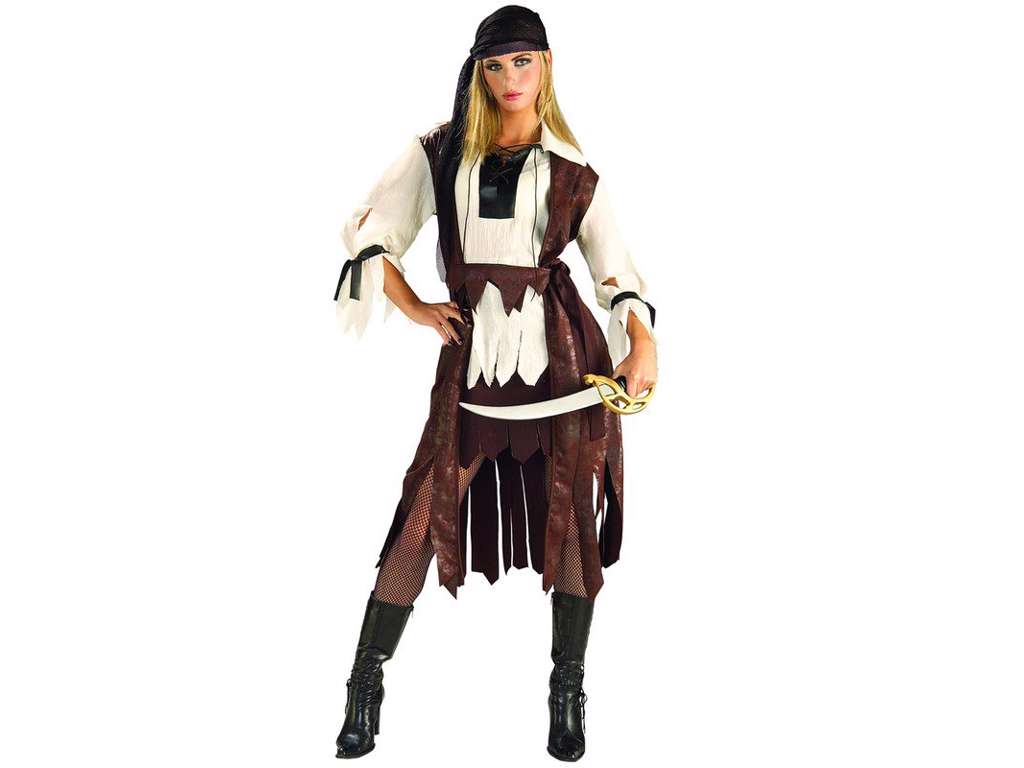 Pirat kostume - voksen - one-size