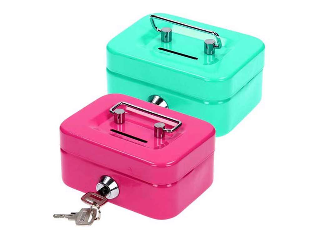 Pengekasse i metal på 12 cm