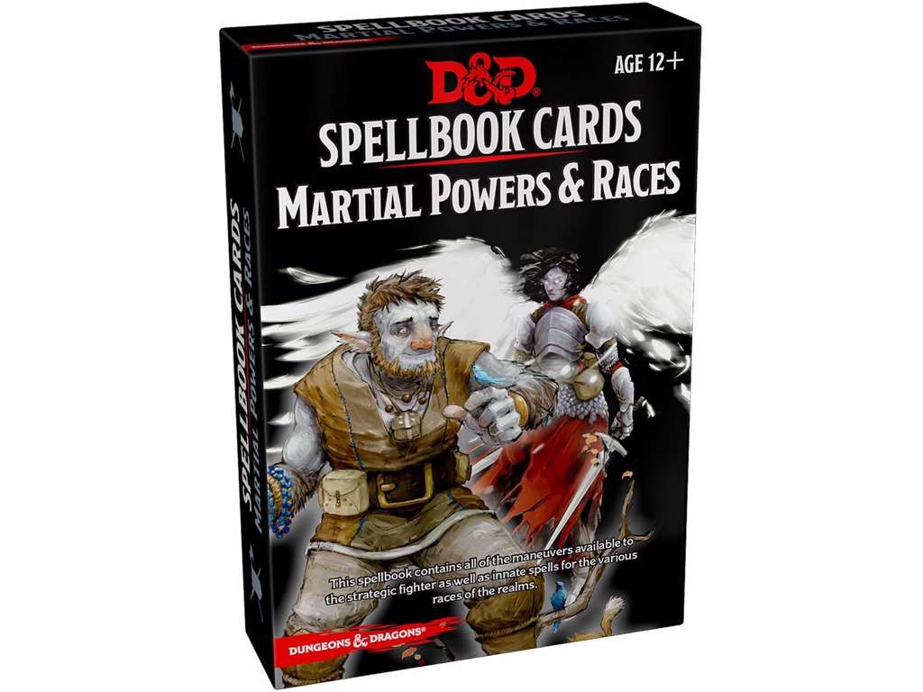 Dungeons & Dragons D&D Spellbook Cards Martial Powers & Races Deck