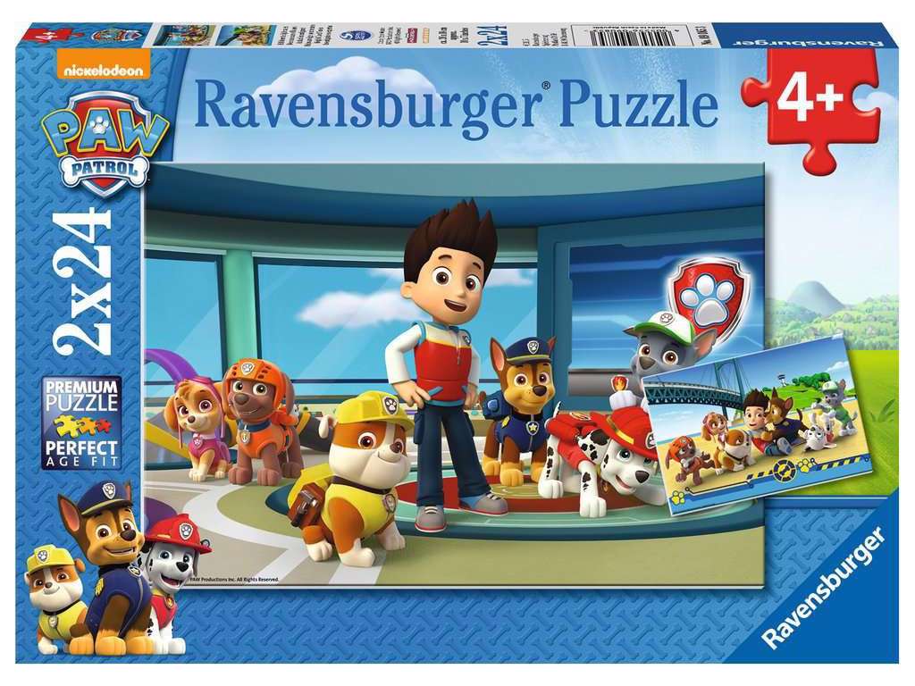 Paw Patrol puslespil med 2x24 brikker fra Ravensburger
